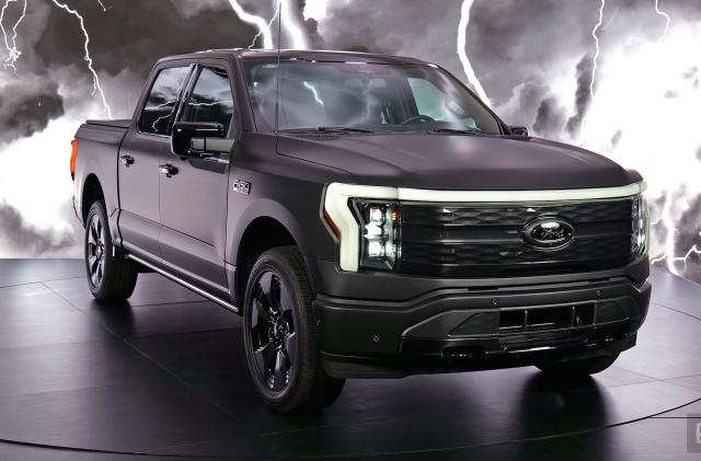 The Platinum Black edition of the Ford F-150 Lightning will be the truck's top new trim when it comes out in early 2024. 